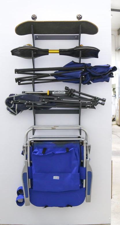 Slim 4 Slot Chair Rack +Base for Shelf Chair Rack for Wall Mount - Tampa Home & Garden Store