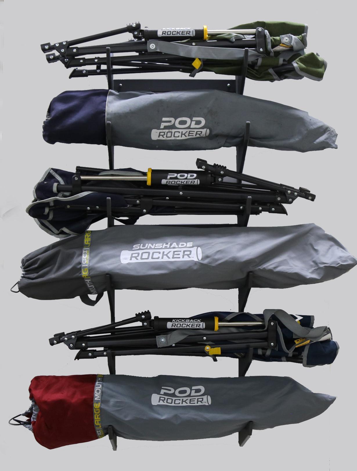 Slim 6 Slot Chair Rack for Wall Mount | Chair Racks for Garage etc. - Tampa Home & Garden Store