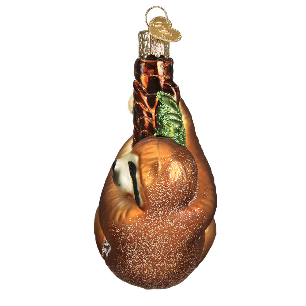 Sloth Glass Ornament - Tampa Home & Garden Store