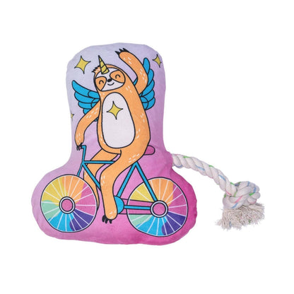 Slow Biker Plush Dog Toy – with Squeaker & Crinkle Paper for Fun Play - Tampa Home & Garden Store