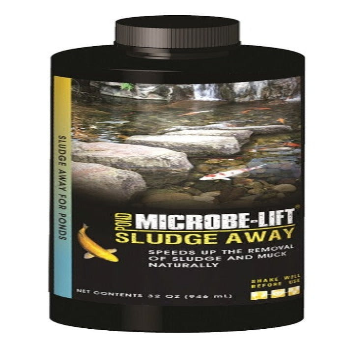 Microbe-Lift Sludge-Away pond treatment Rivendell Distribution liquid and granular chemicals on Tampa Home & Garden Store