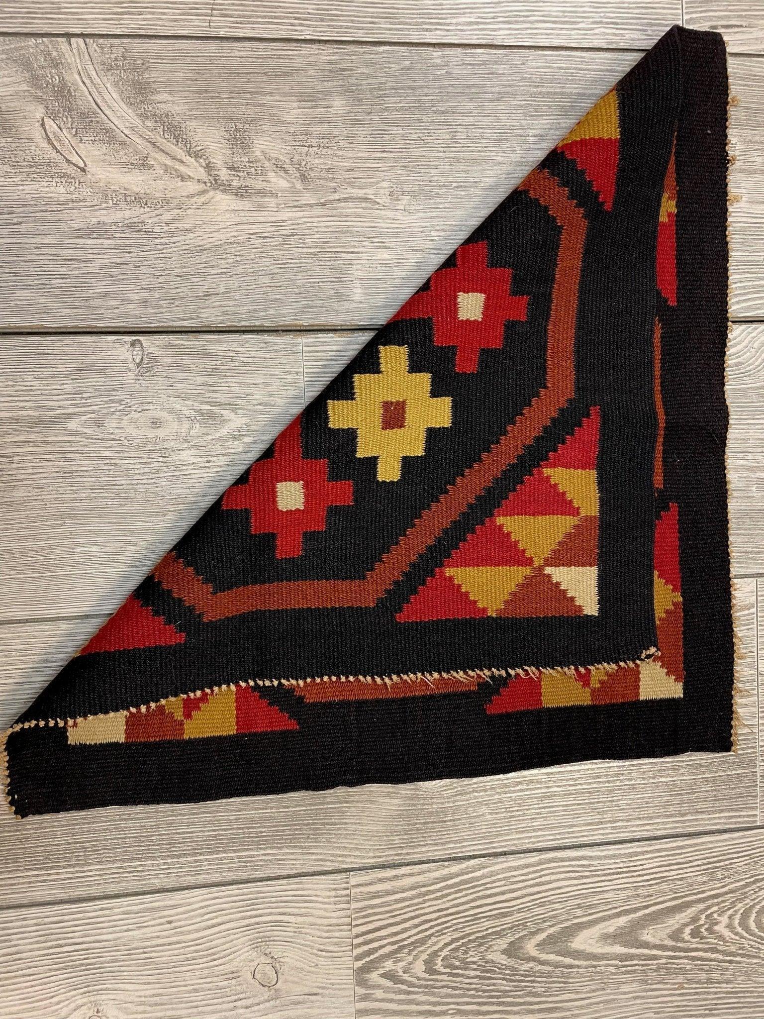 Small Mexican Hand Woven Kilim Rug 19''x19'' - Tampa Home & Garden Store
