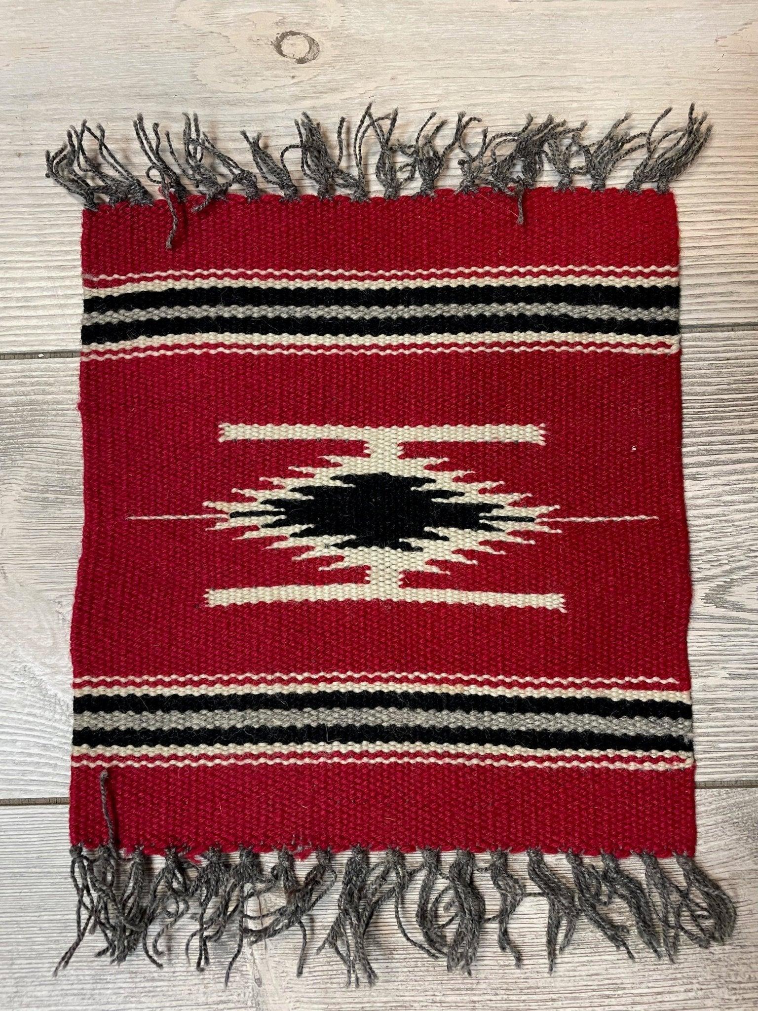 Small Mexican Hand Woven Kilim Rug 9''x12'' - Tampa Home & Garden Store