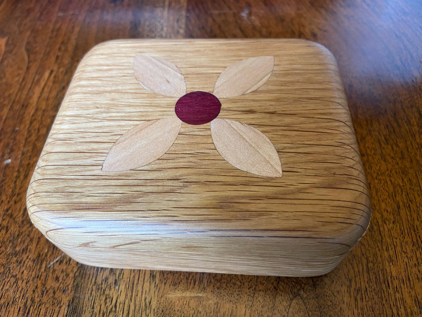 Small sliding dovetail box for desktop or bureau to hold desktop, keepsake or jewelry items. - Tampa Home & Garden Store