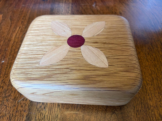 Small sliding dovetail box for desktop or bureau to hold desktop, keepsake or jewelry items. - Tampa Home & Garden Store