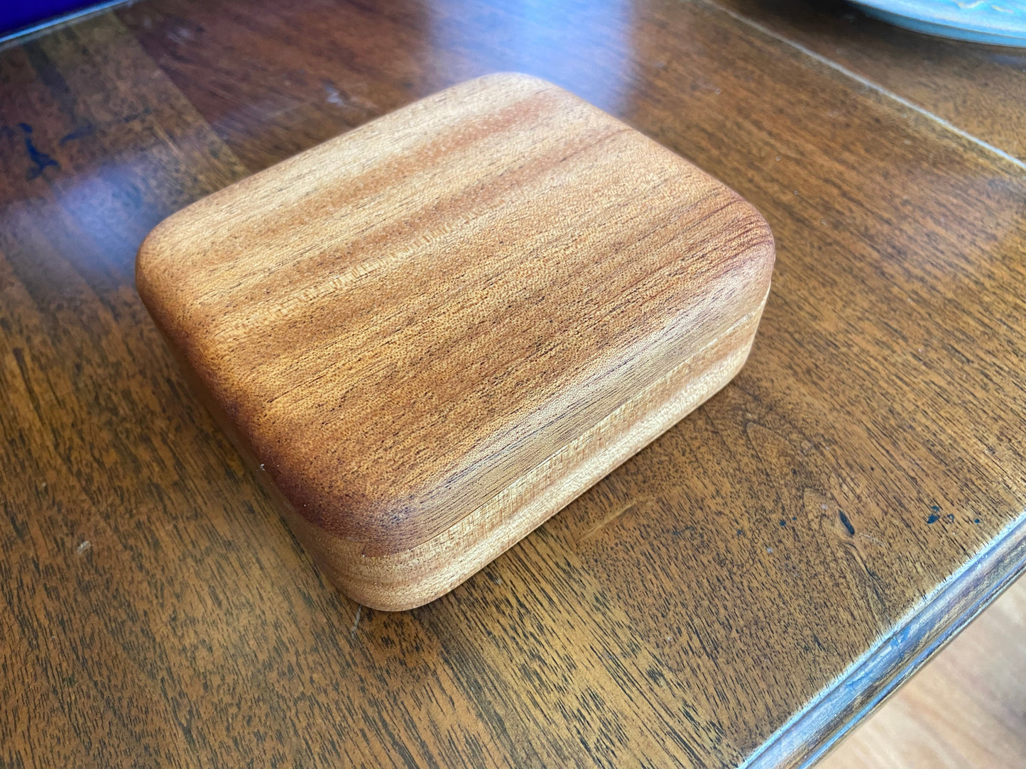 Small sliding dovetail box for desktop or bureau to hold desktop, keepsake or jewelry items. - Tampa Home & Garden Store