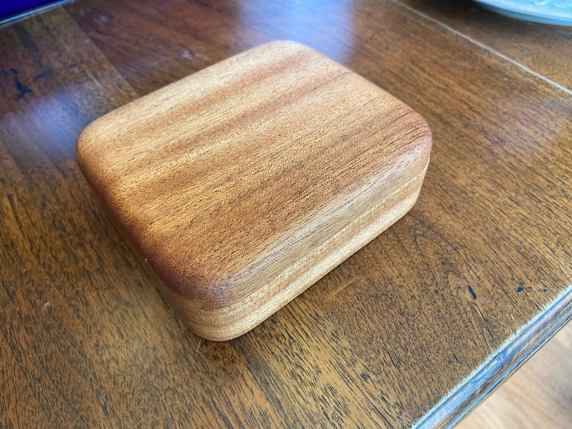 Small sliding dovetail box for desktop or bureau to hold desktop, keepsake or jewelry items. - Tampa Home & Garden Store