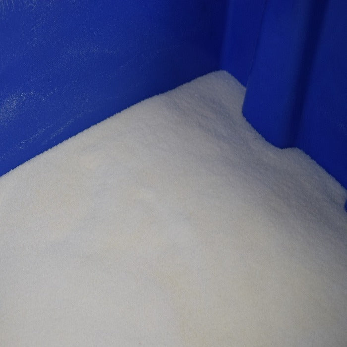 Stockosorb Polymers white granular fertilizer additive in a blue container on Tampa Home & Garden Store