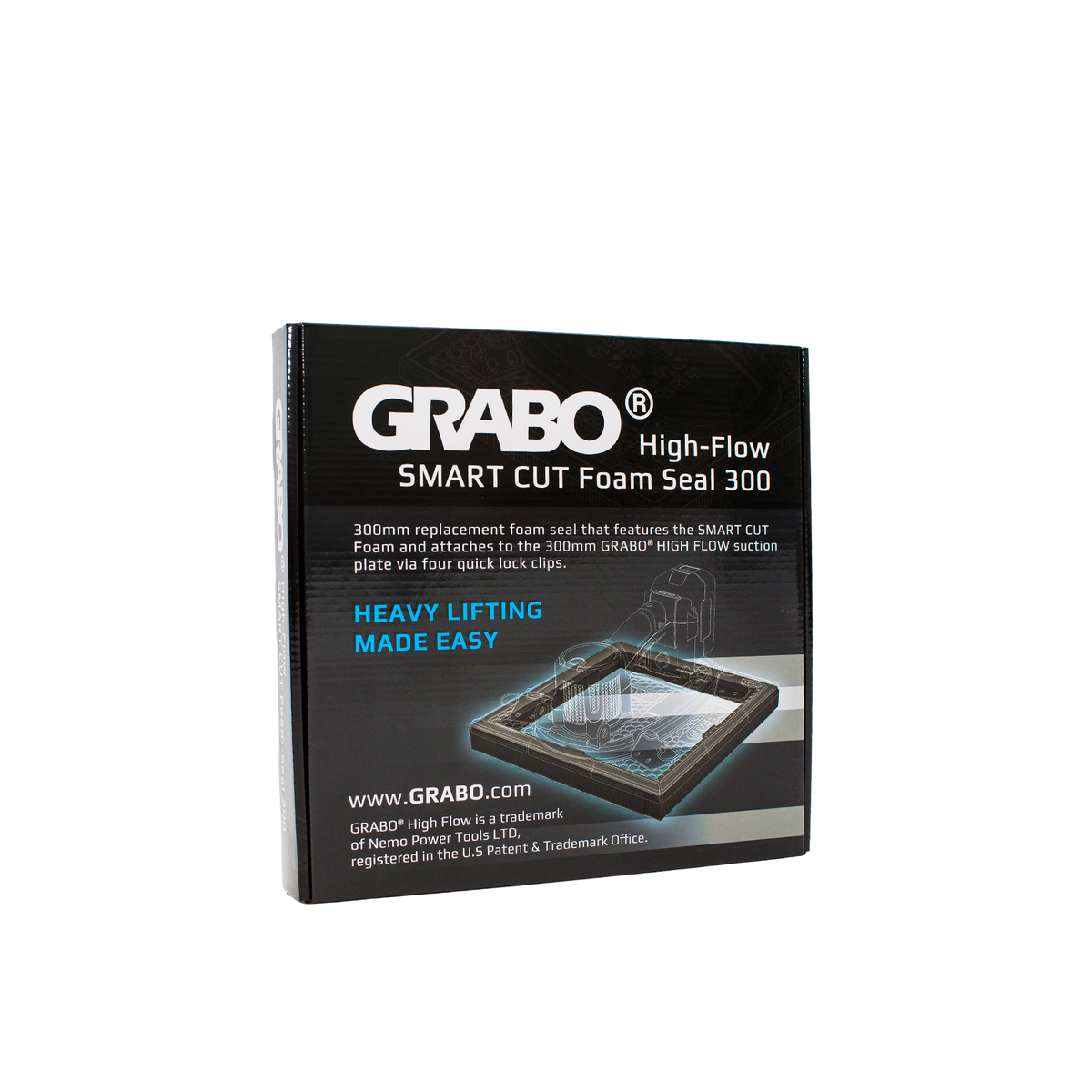 GRABO Smart Cut Foam Seal 300 textured pavers, 150 lb suction gripster accessory on Tampa Home & Garden Store