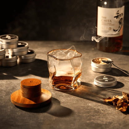 Crystal Whisky Smoker Glass With Torch and Dome