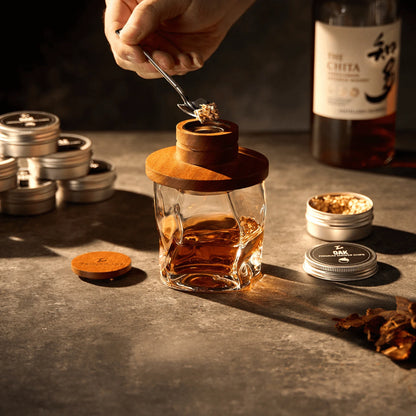 Crystal Whisky Smoker Glass With Torch and Dome
