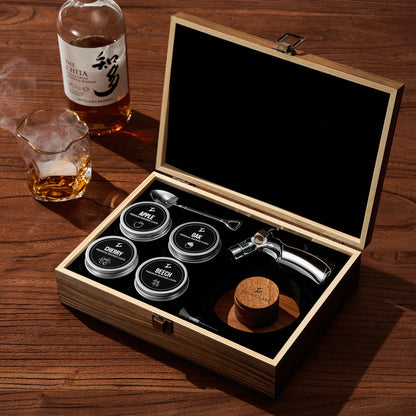 Crystal Whisky Smoker Glass With Torch and Dome