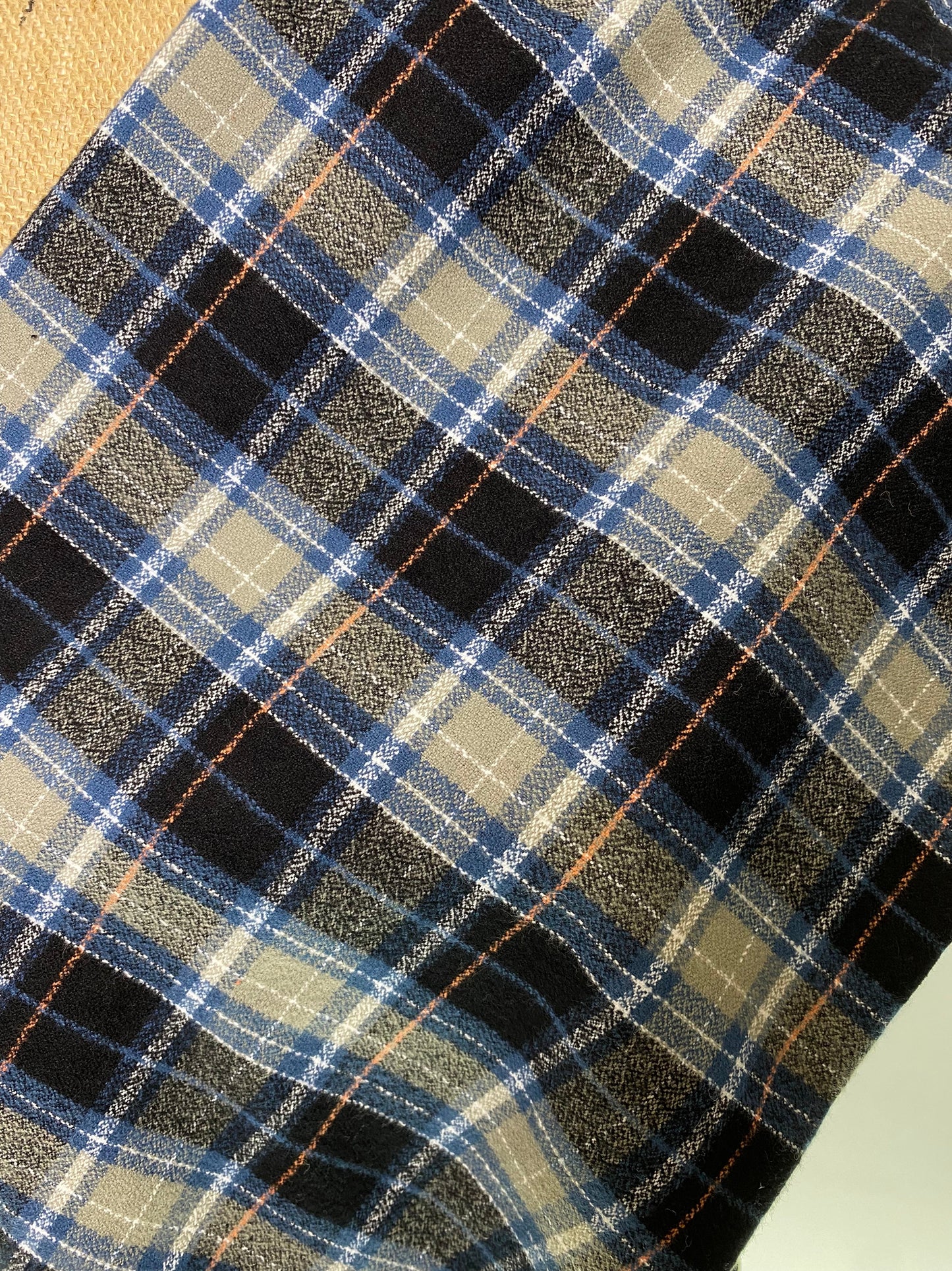 Smokey Grey, Dusty Blue, Black, and White Luxe Collection Plaid Infinity and Blanket Scarves - Tampa Home & Garden Store