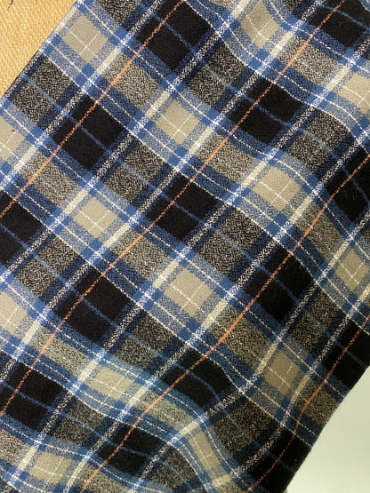 Smokey Grey, Dusty Blue, Black, and White Luxe Collection Plaid Infinity and Blanket Scarves - Tampa Home & Garden Store