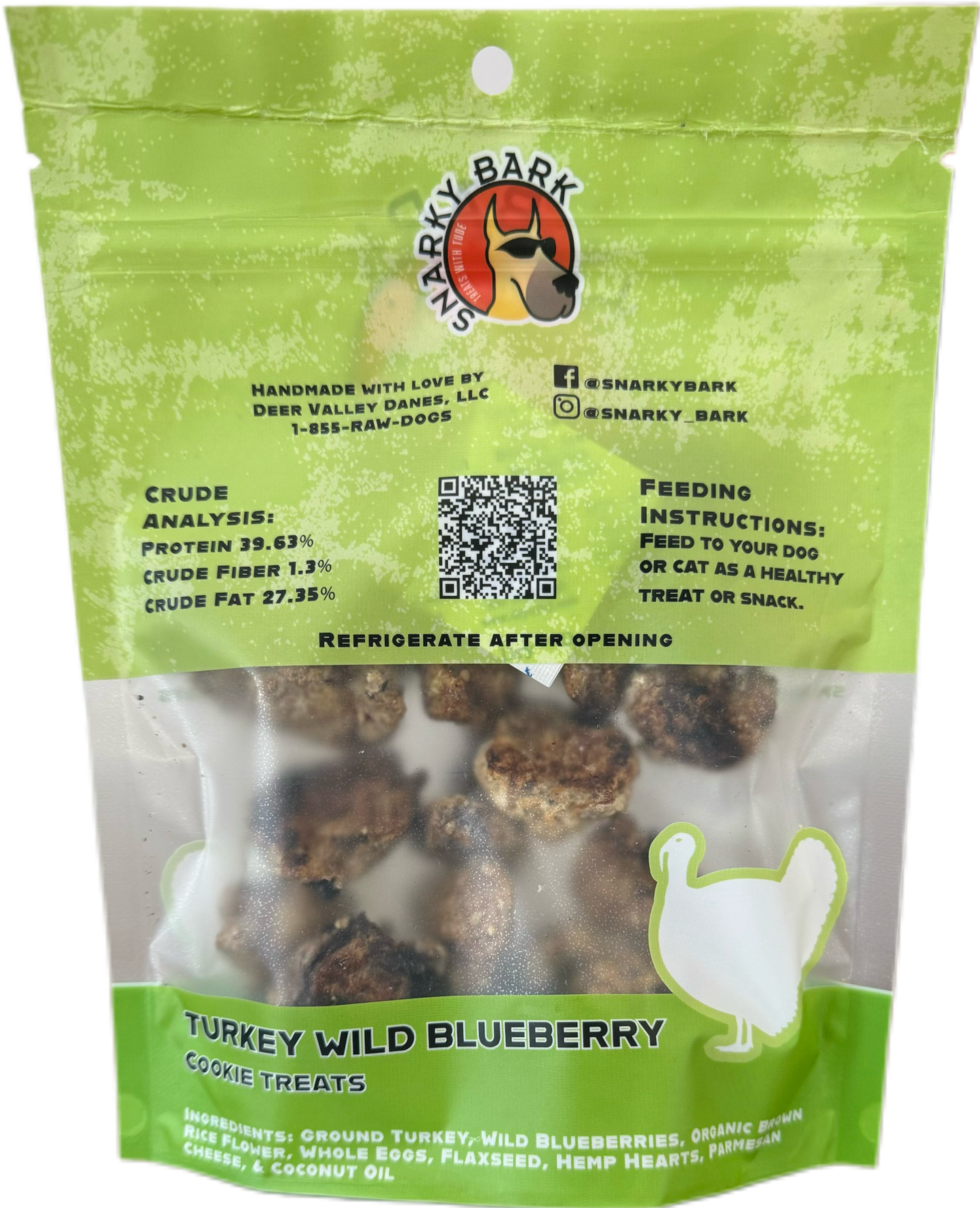 Snarky Bark Cookie Turkey Wild Blueberry - Tampa Home & Garden Store