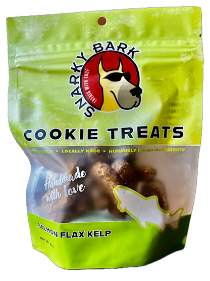 Snarky Bark Salmon Flax Kelp Cookie Treats - Tampa Home & Garden Store