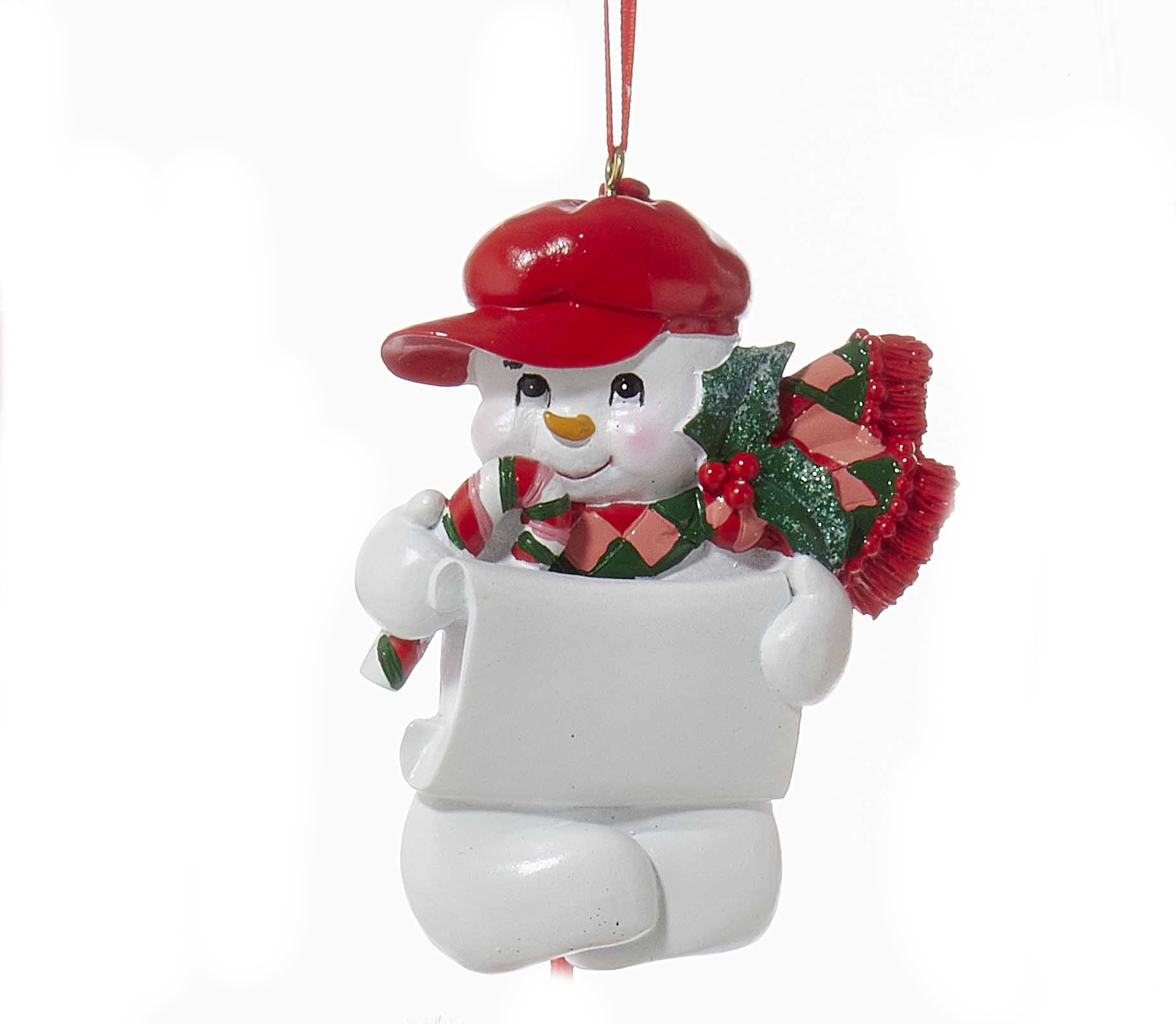 Snow Kid Ornament - Boy - Ball Cap - Tampa Home & Garden Store