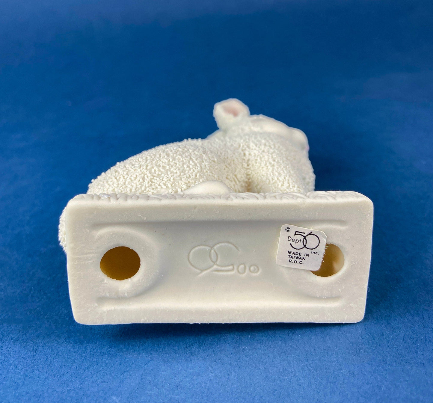 SnowBabies Bunny. Department 56 Rabbit. Easter or Spring Celebration. Egg Basket Accessory. Collectibles. - Tampa Home & Garden Store