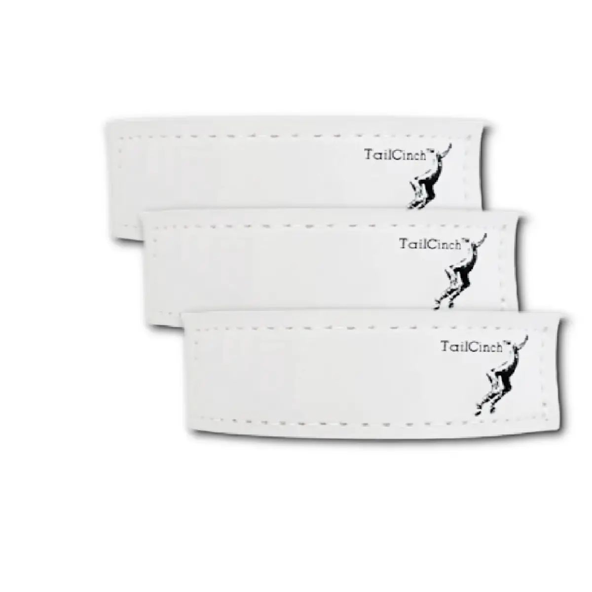 TailCinch Equine Tail Ties white set of 3 TailCinch branded horse care accessory on Tampa Home & Garden Store