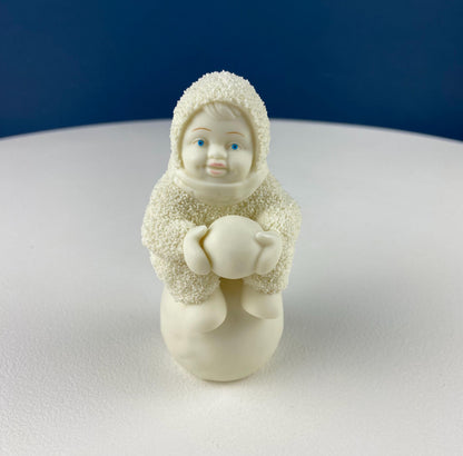 Snowbabies Playing with Snowman & Birds. "Jolly Friends Forevermore" by Dept. 56. White Porcelain Figurines Celebrating Friendship. Kids Rm. - Tampa Home & Garden Store