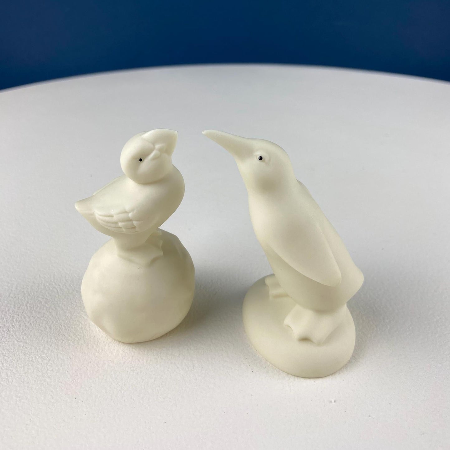 Snowbabies Playing with Snowman & Birds. "Jolly Friends Forevermore" by Dept. 56. White Porcelain Figurines Celebrating Friendship. Kids Rm. - Tampa Home & Garden Store