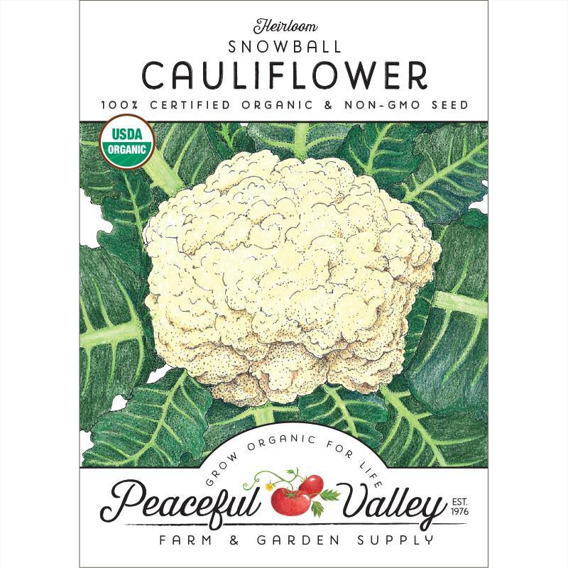 Snowball Cauliflower Seeds (Organic) - Tampa Home & Garden Store