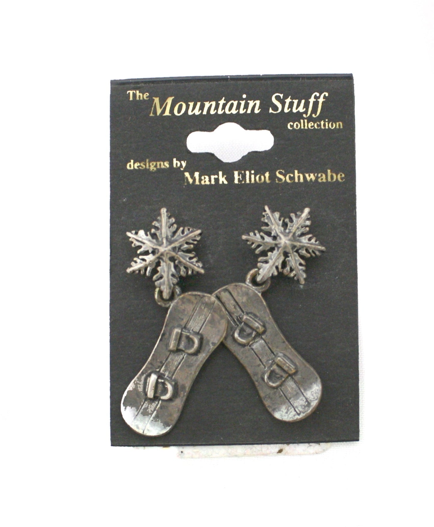 Snowboard Pewter Earring - Tampa Home & Garden Store