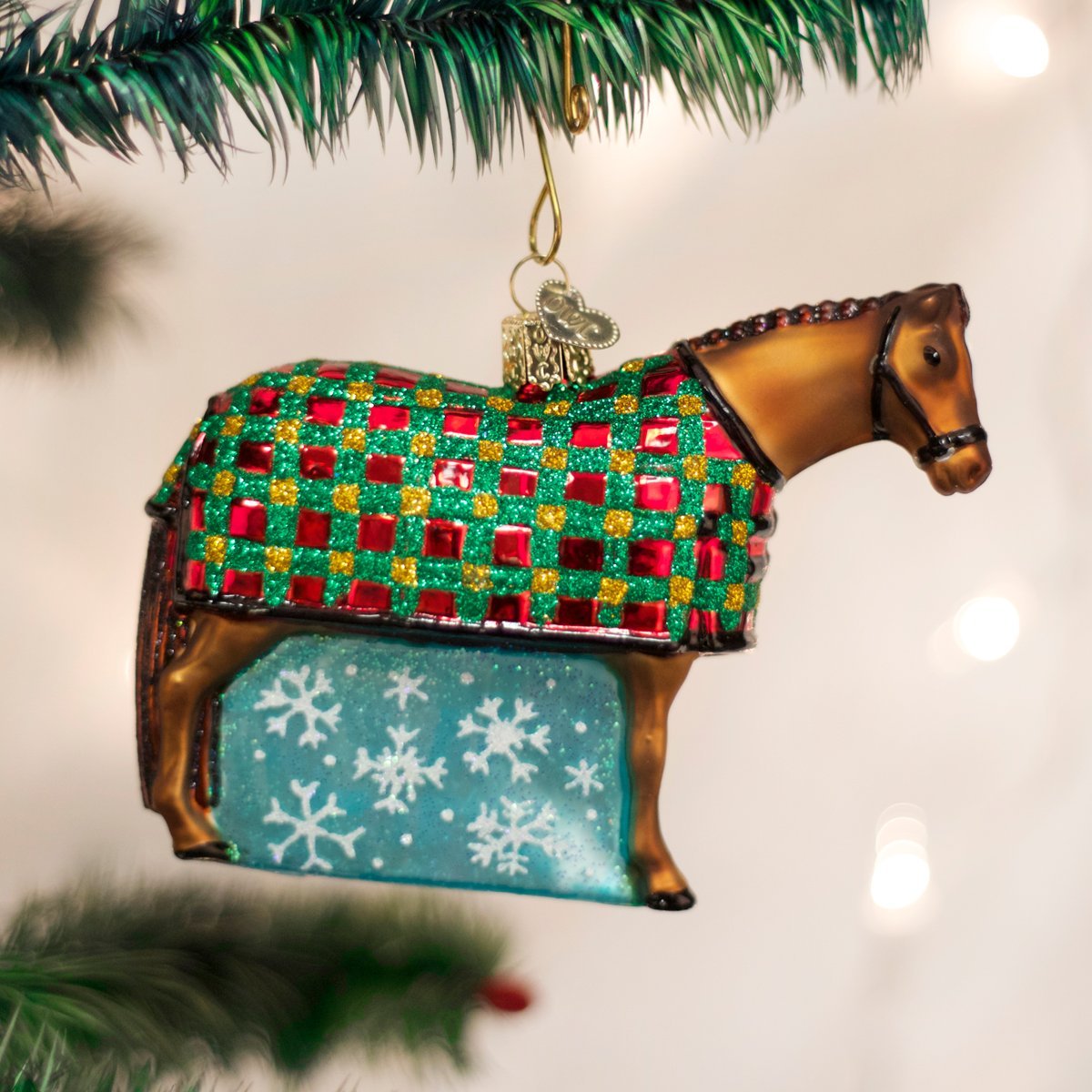 Snowflake Horse Glass Ornament - Tampa Home & Garden Store
