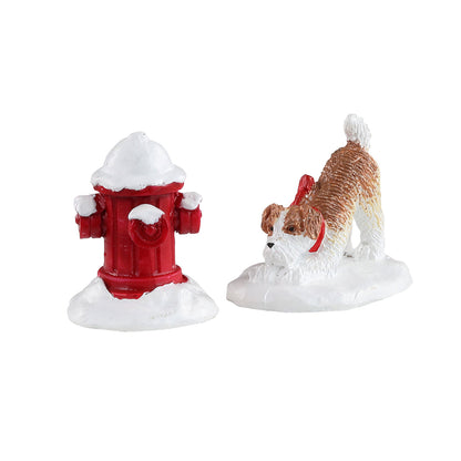 Snowy Fire Hydrant - 2 Piece Set - Tampa Home & Garden Store