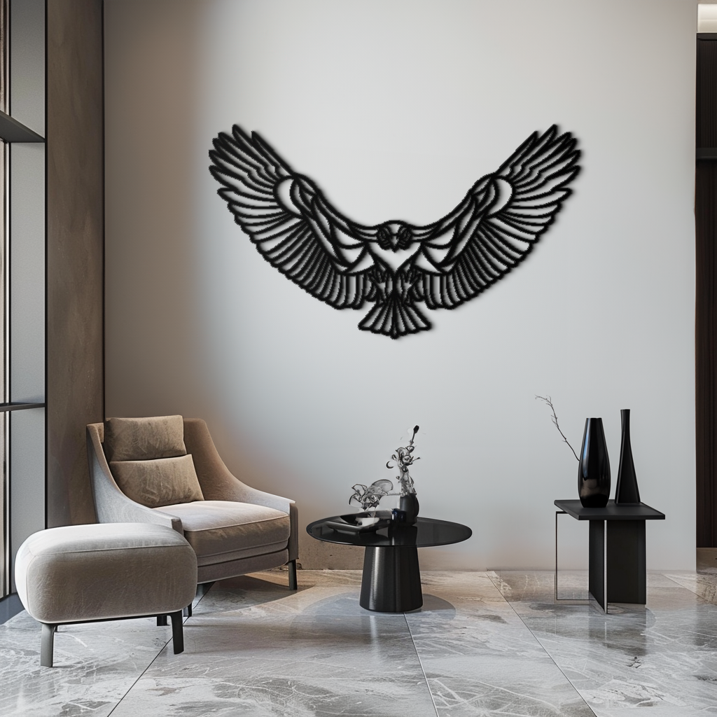 Soaring Eagle Metal Wall Art - Majestic Steel Wall Decor - KAF106 - Tampa Home & Garden Store