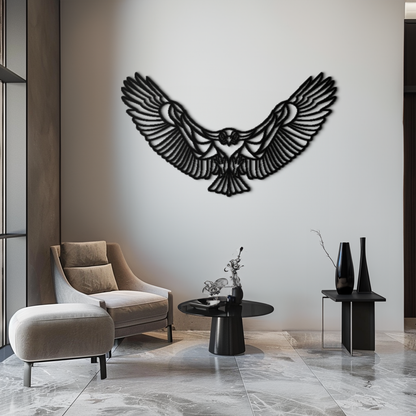 Soaring Eagle Metal Wall Art - Majestic Steel Wall Decor - KAF106 - Tampa Home & Garden Store