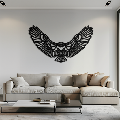 Soaring Eagle Metal Wall Art - Majestic Steel Wall Decor - KAF106 - Tampa Home & Garden Store