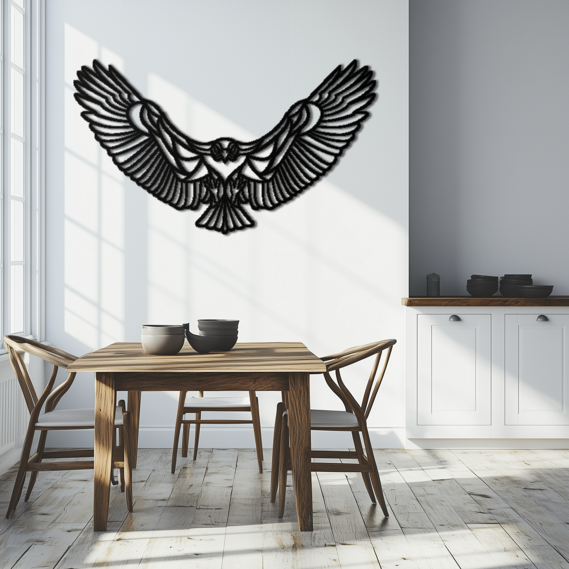 Soaring Eagle Metal Wall Art - Majestic Steel Wall Decor - KAF106 - Tampa Home & Garden Store