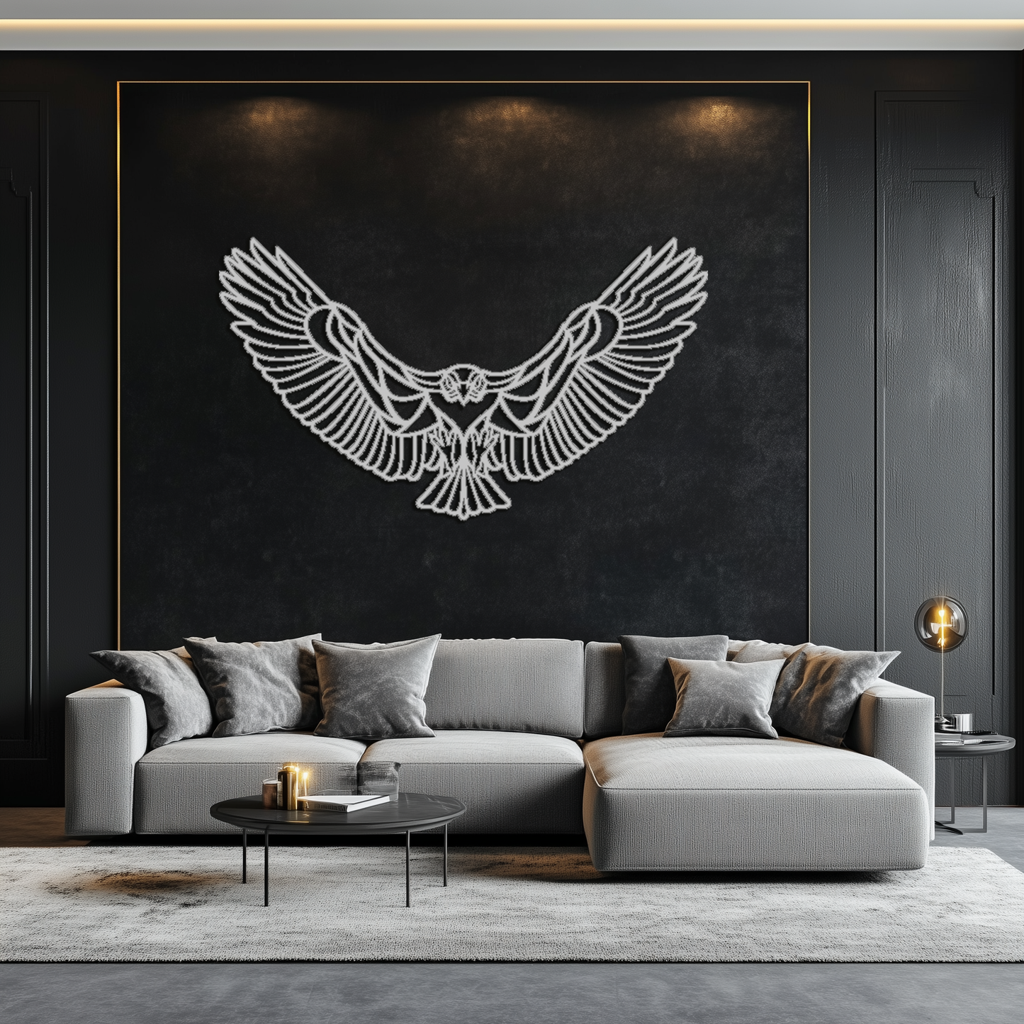 Soaring Eagle Metal Wall Art - Majestic Steel Wall Decor - KAF106 - Tampa Home & Garden Store
