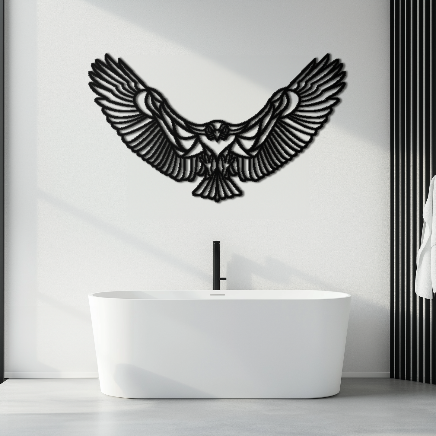 Soaring Eagle Metal Wall Art - Majestic Steel Wall Decor - KAF106 - Tampa Home & Garden Store