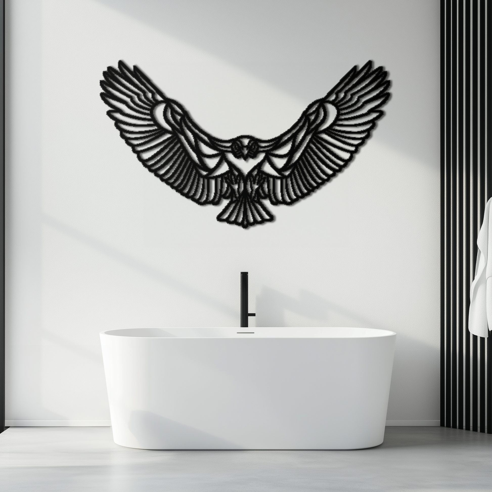 Soaring Eagle Metal Wall Art - Majestic Steel Wall Decor - KAF106 - Tampa Home & Garden Store