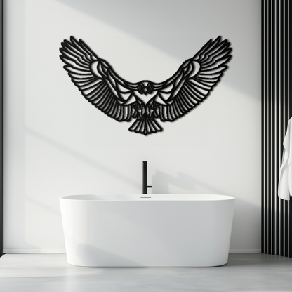 Soaring Eagle Metal Wall Art - Majestic Steel Wall Decor - KAF106 - Tampa Home & Garden Store