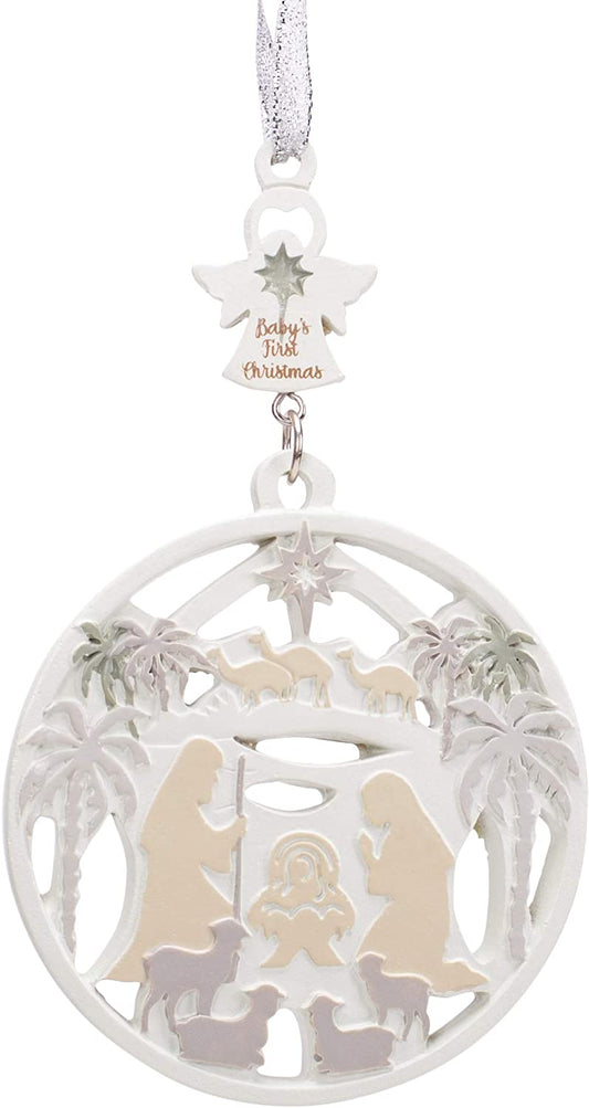 Soft White Angel Nativity Ornament - Baby's First - Tampa Home & Garden Store