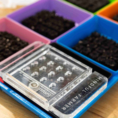 Soil Block Drop Seeder - Mini 20 - Complete Set | Mindful Farmer - Tampa soil911.com