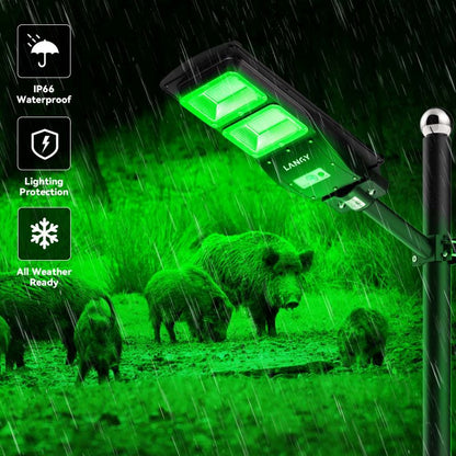 Solar Green Feeder Light for Hunting -10,000 lumens - Tampa Home & Garden Store