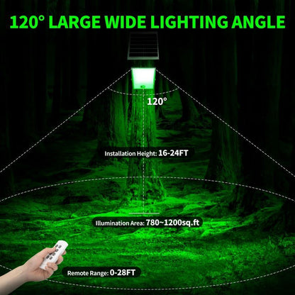 Solar Green Floodlight for Night Hunting -10,000 lumens - Tampa Home & Garden Store