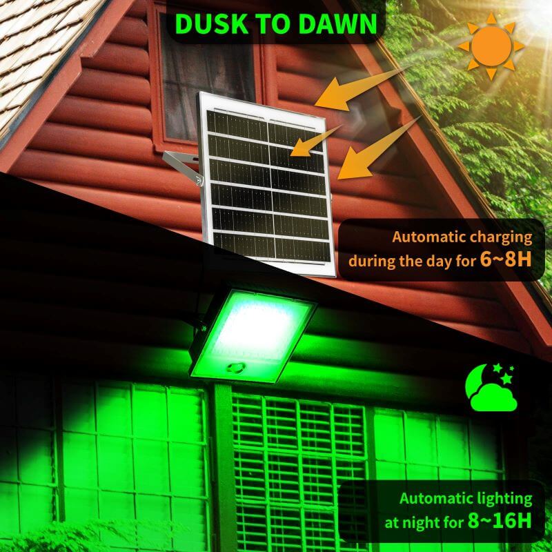 Solar Green Floodlight for Night Hunting -10,000 lumens - Tampa Home & Garden Store