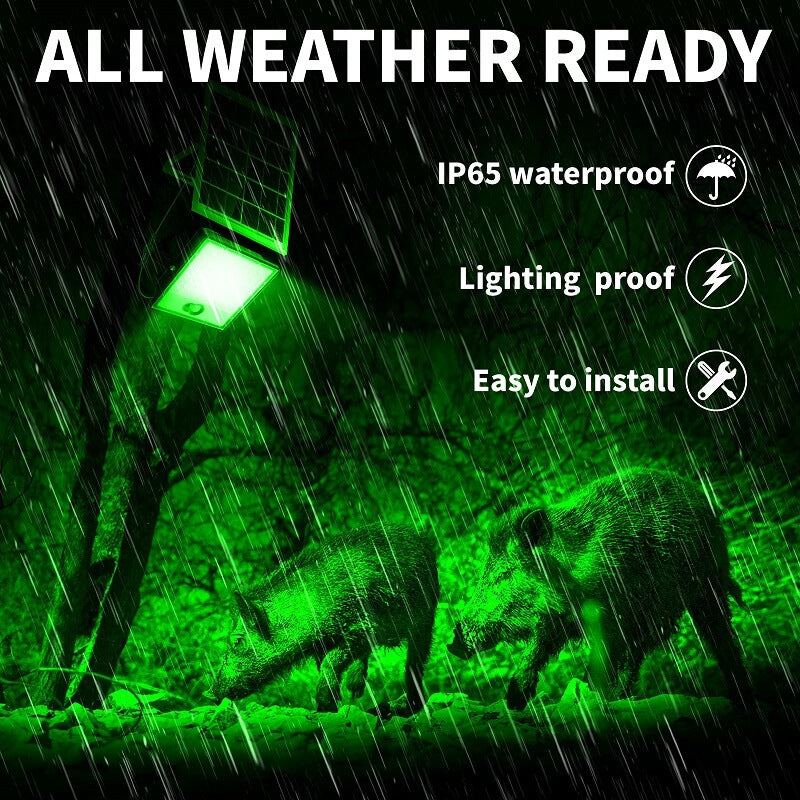 Solar Green Floodlight for Night Hunting -10,000 lumens - Tampa Home & Garden Store