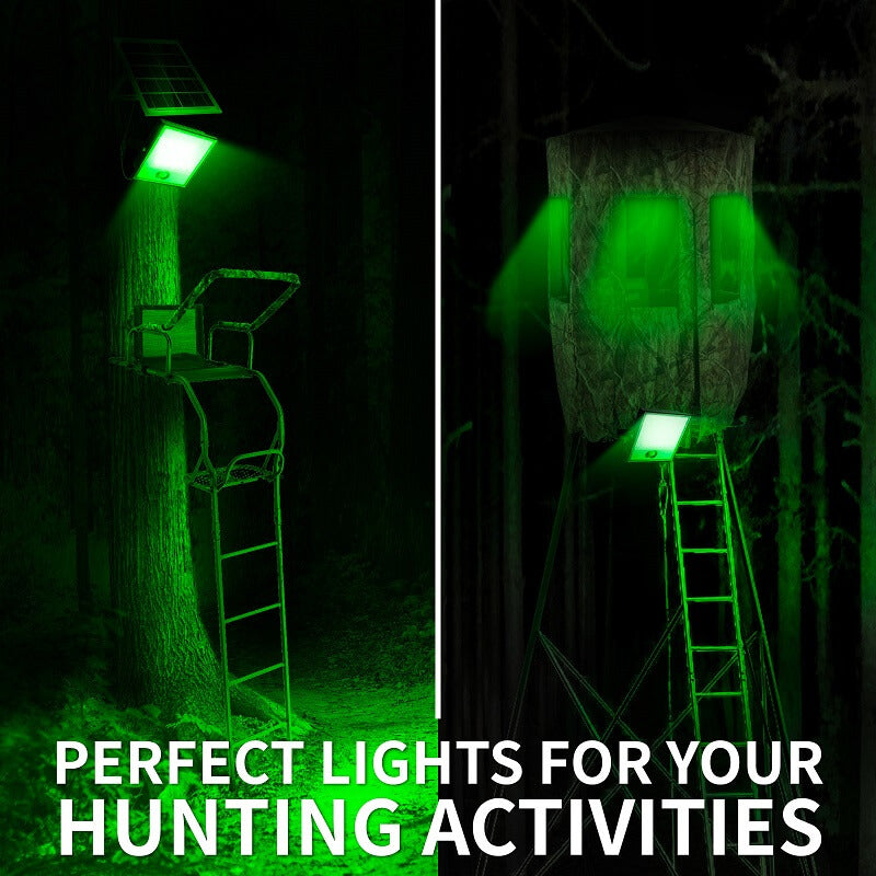 Solar Green Floodlight for Night Hunting -10,000 lumens - Tampa Home & Garden Store