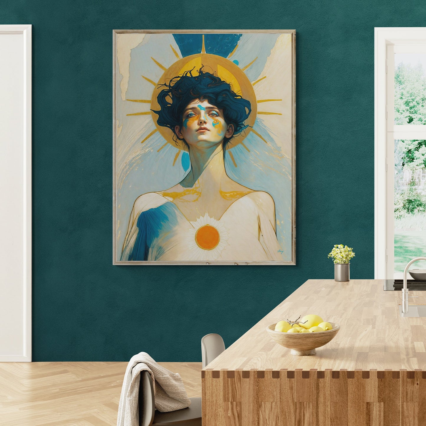 Canvas Print Solar Serenity II by Tailored Canvases Crafting Canvas portrait with sun halo on Tampa Home & Garden Store
