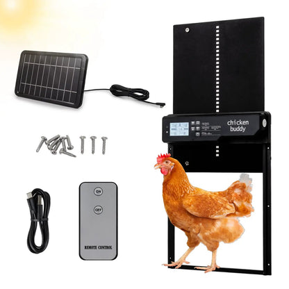 Solar Powered Automatic Chicken Coop Door Remote