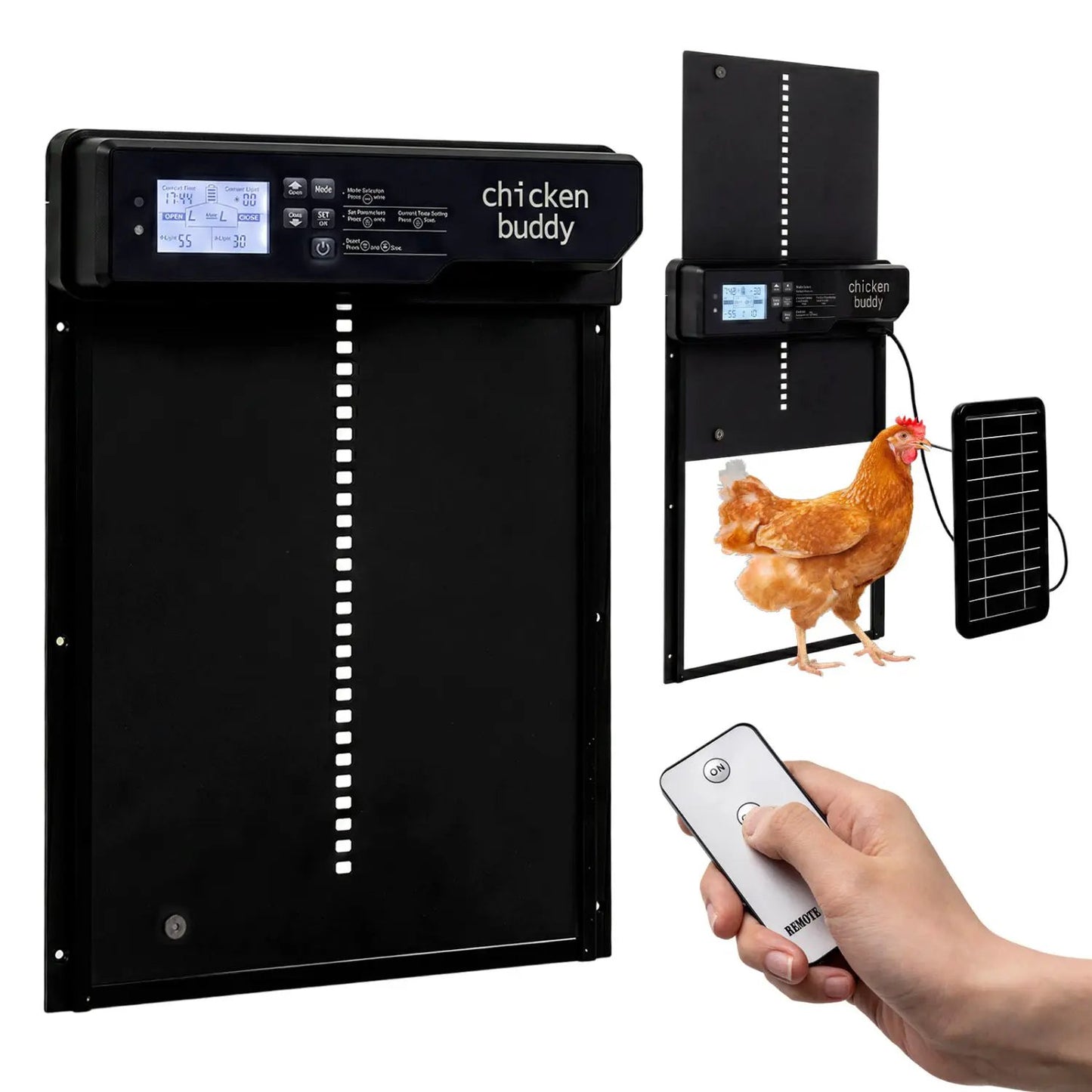 Solar Powered Automatic Chicken Coop Door Remote