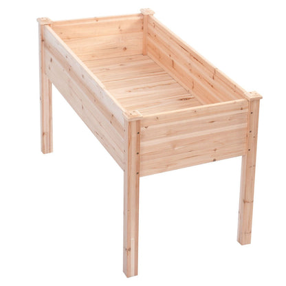 Solid Cedar 30-inch High Raised Garden Bed Planter Box - Tampa Home & Garden Store