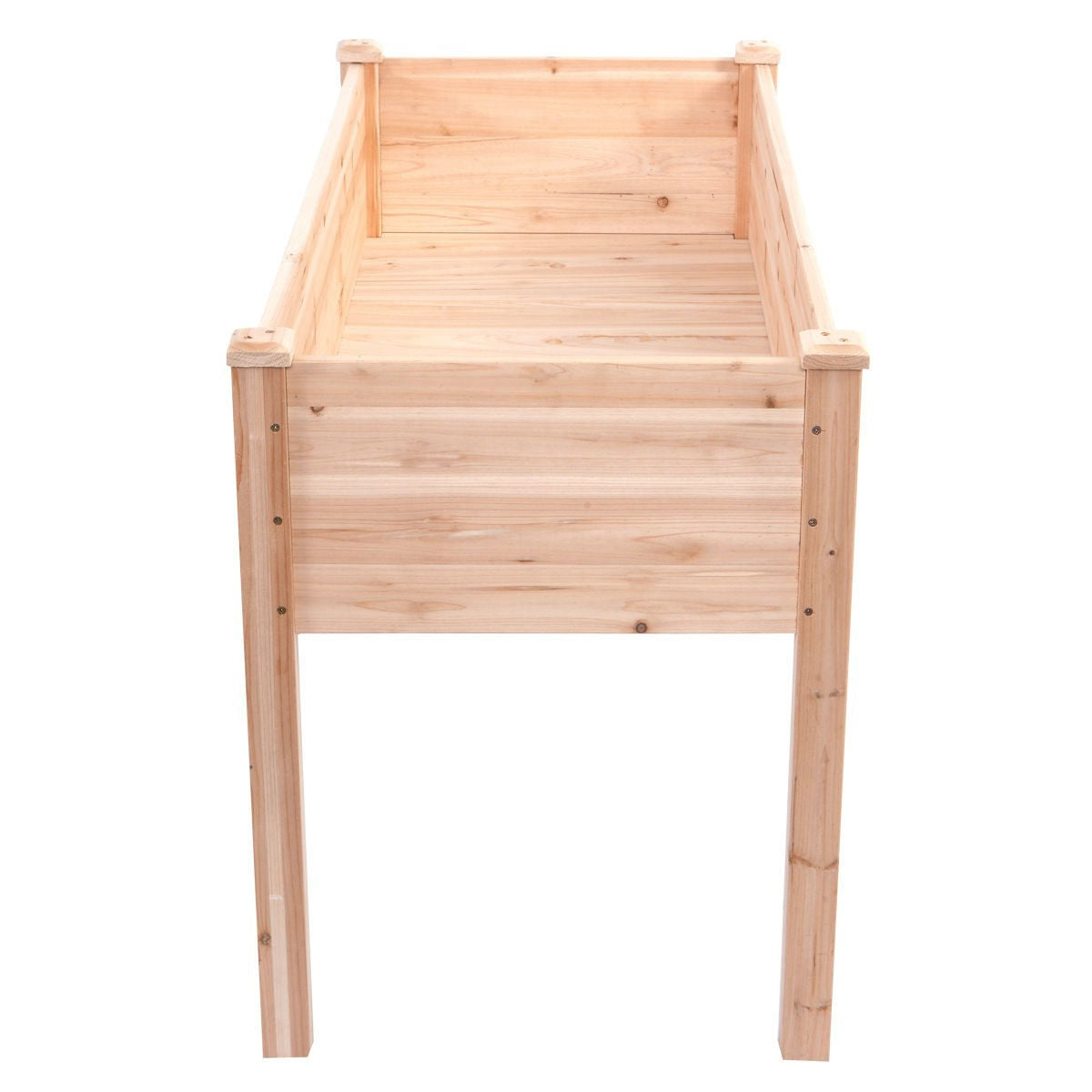Solid Cedar 30-inch High Raised Garden Bed Planter Box - Tampa Home & Garden Store