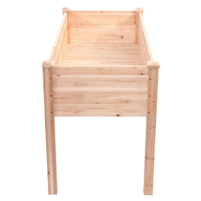 Solid Cedar 30-inch High Raised Garden Bed Planter Box - Tampa Home & Garden Store